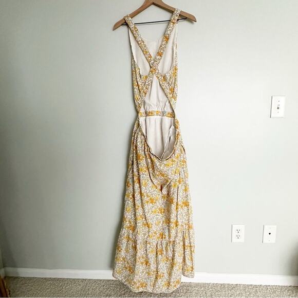 Tuckernuck Hyacinth House Floral Backless Pinafore Maxi Dress - Picture 6 of 6